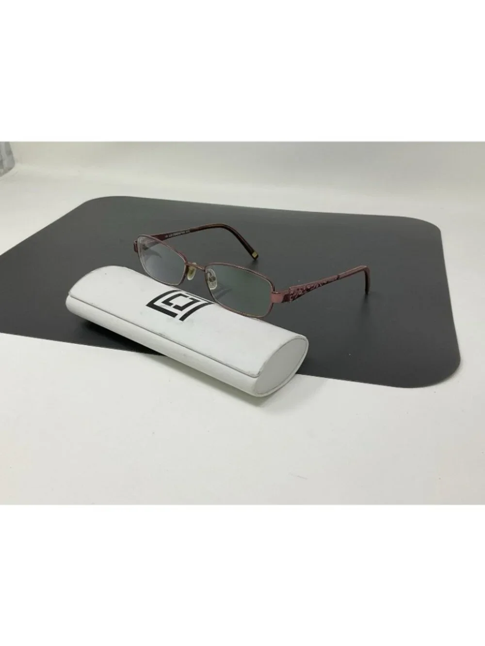 Liz Claiborne Eyeglasses Womens Burgundy L345 0JTU Metal Frames 51-16-135